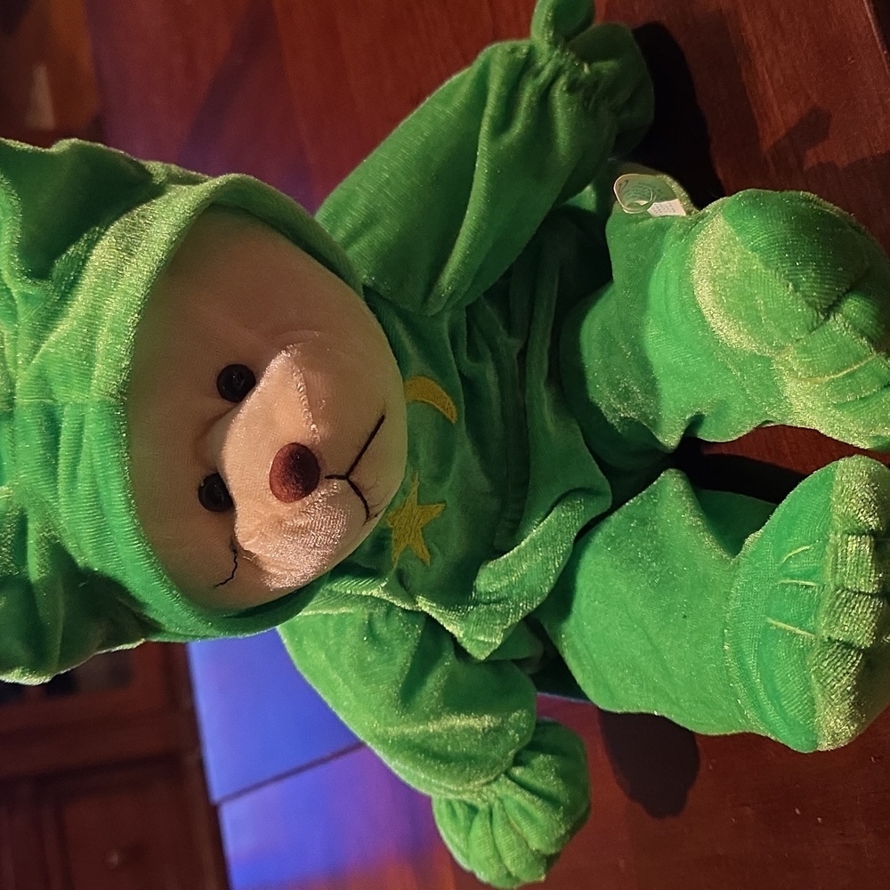 Trio Halloween Themed Plush Bear, Pumpkin, Pumpkin Face, And Moon &Star - Picture 4 of 9